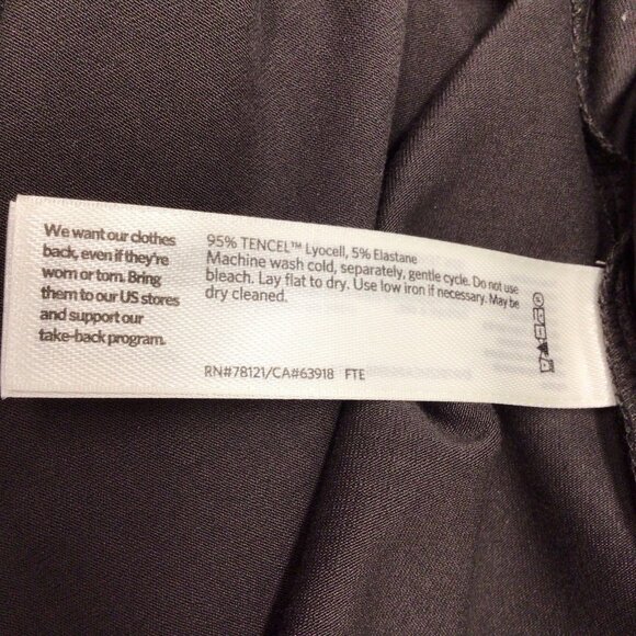 Eileen Fisher Turtleneck Scrunch Neck Tunic Top Tencel Jersey Sz Small Brown - Picture 6 of 10